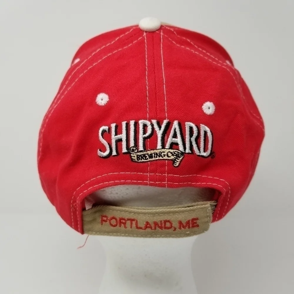 Shipyard Brewery Portland Maine Brewing Monkey Fist Stitched Hat Cap Embroidery